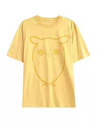 KNOWLEDGE COTTON APPAREL | Camiseta BIG OWL | Amarillo