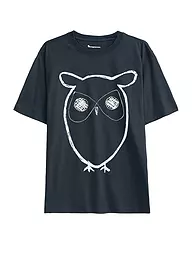 KNOWLEDGE COTTON APPAREL | Camiseta BIG OWL | Azul