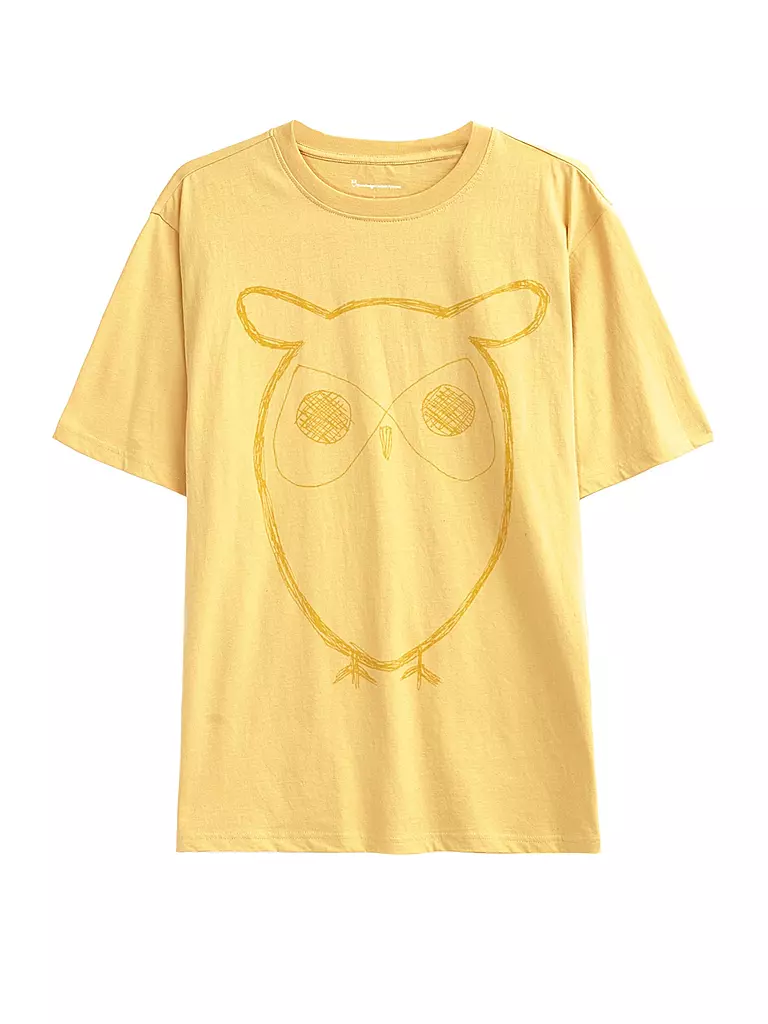 KNOWLEDGE COTTON APPAREL | T-Shirt BIG OWL | Amarillo