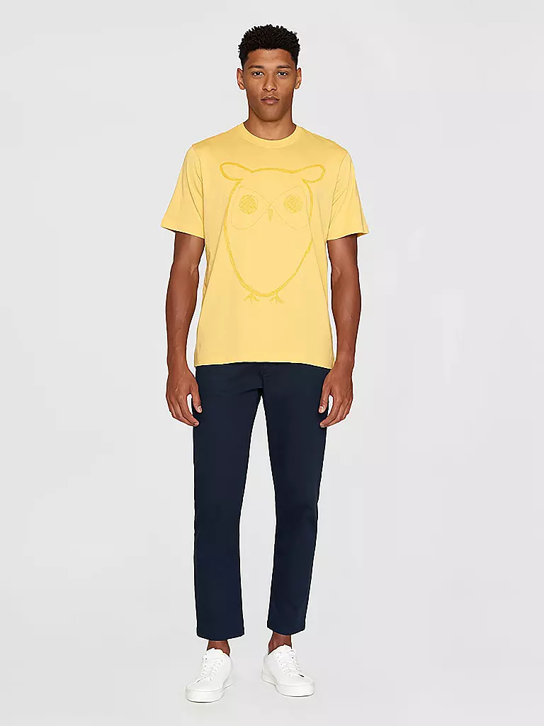 KNOWLEDGE COTTON APPAREL | T-Shirt BIG OWL | Amarillo