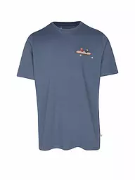 KNOWLEDGE COTTON APPAREL | T-Shirt TEE KAJAK | Azul