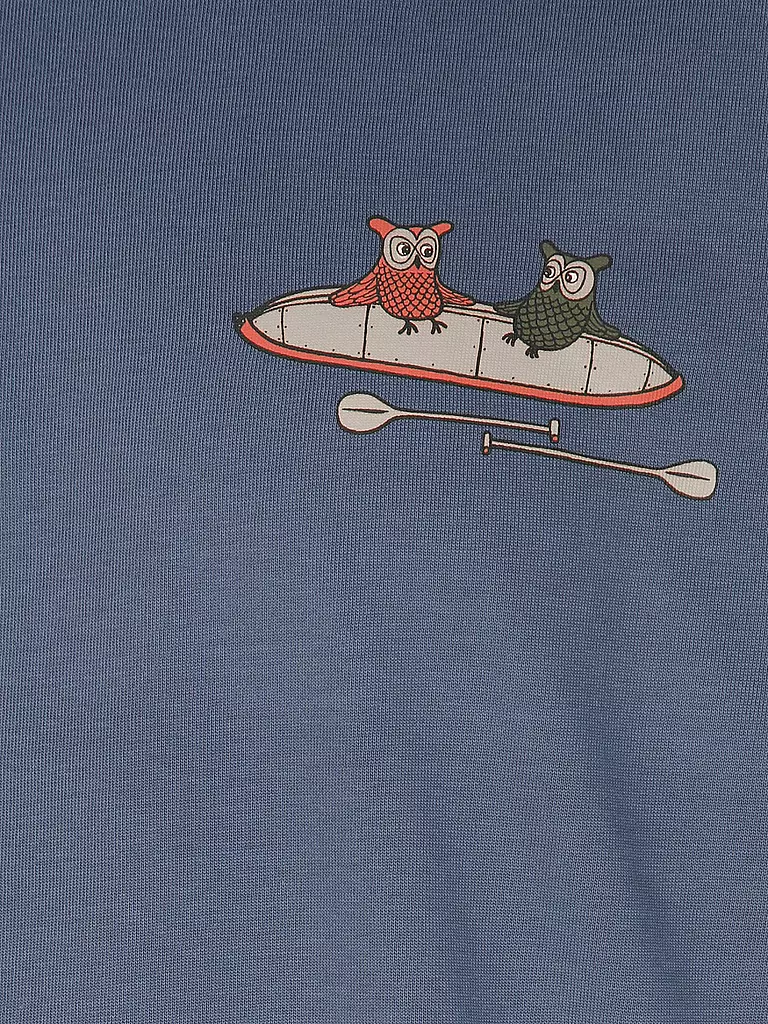 KNOWLEDGE COTTON APPAREL | T-Shirt TEE KAJAK | Azul
