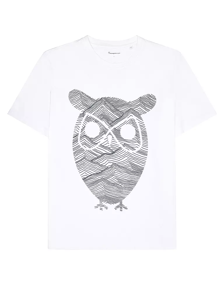 KNOWLEDGE COTTON APPAREL | T-Shirt | Blanco