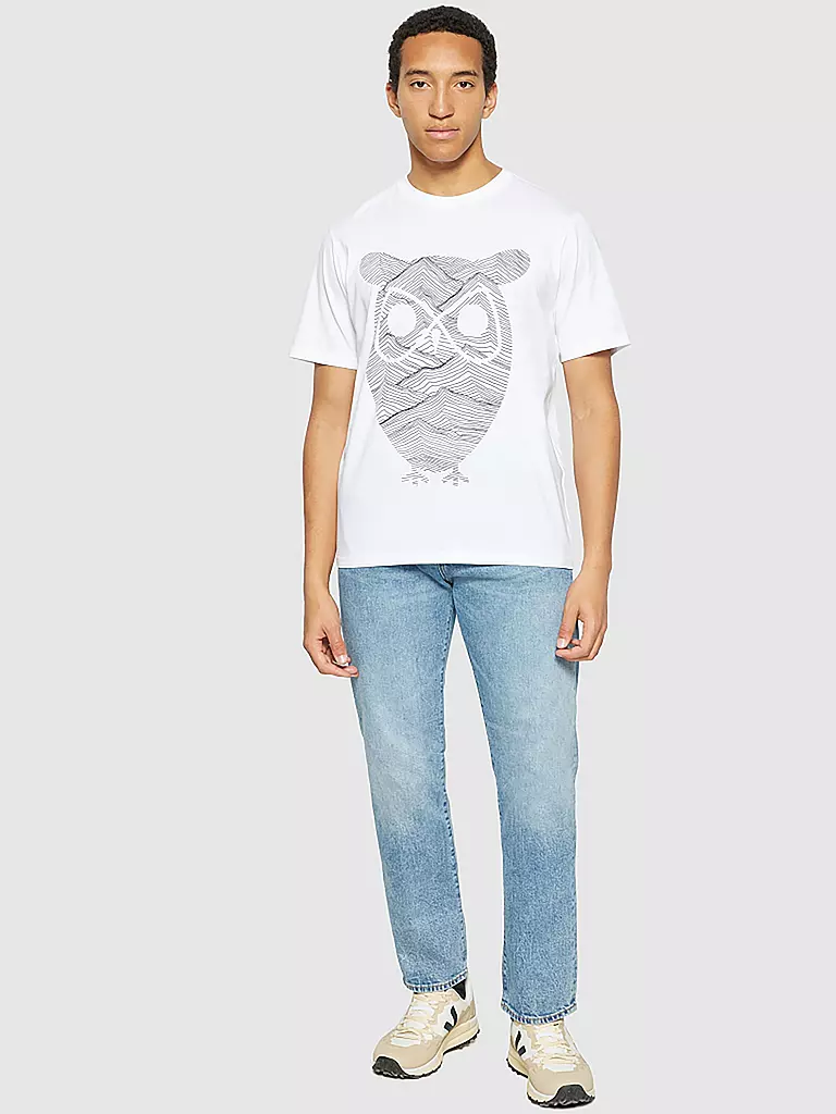 KNOWLEDGE COTTON APPAREL | T-Shirt | Blanco
