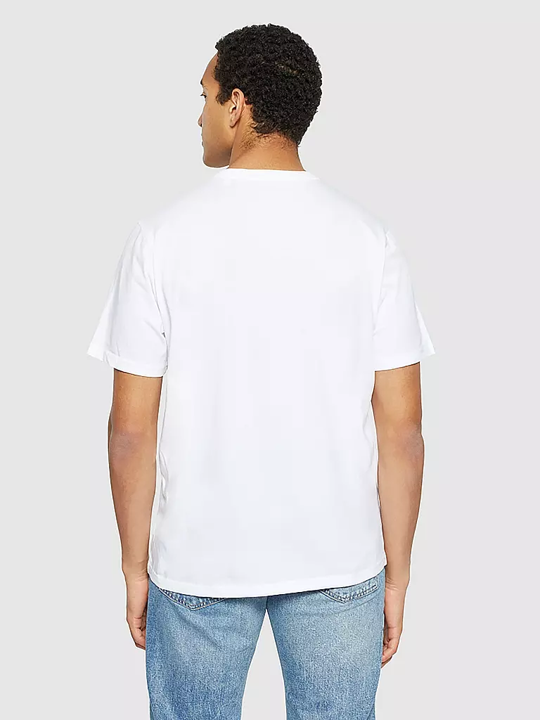 KNOWLEDGE COTTON APPAREL | T-Shirt | Blanco
