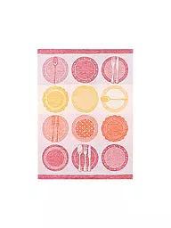 KRACHT | Paño de cocina de medio lino 50x70cm Plato | Rojo