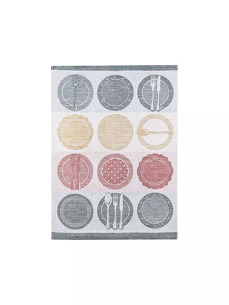 KRACHT | Paño de cocina de medio lino 50x70cm Plato | Gris