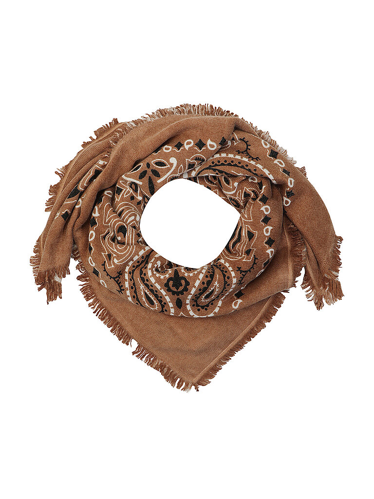 Kujten Pañuelo de cachemira - Bandana HACHIKO marrón claro