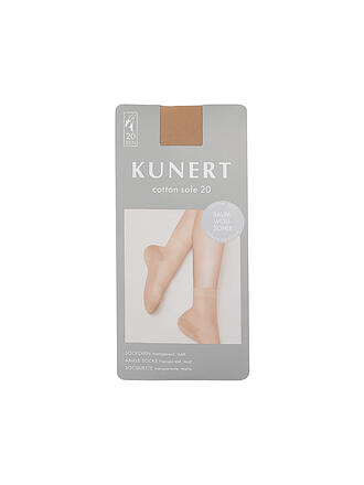 KUNERT | Calcetines COTTON SOLE 20 DEN crystal
