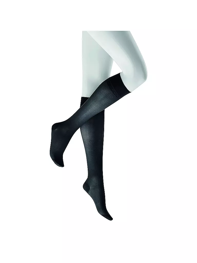 KUNERT | Calcetines hasta la rodilla "Fly & Care" negros | Negro