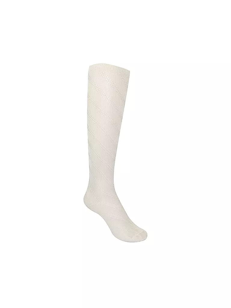KUNERT | Calcetines hasta la rodilla DIAGONAL CROCHET | Crema