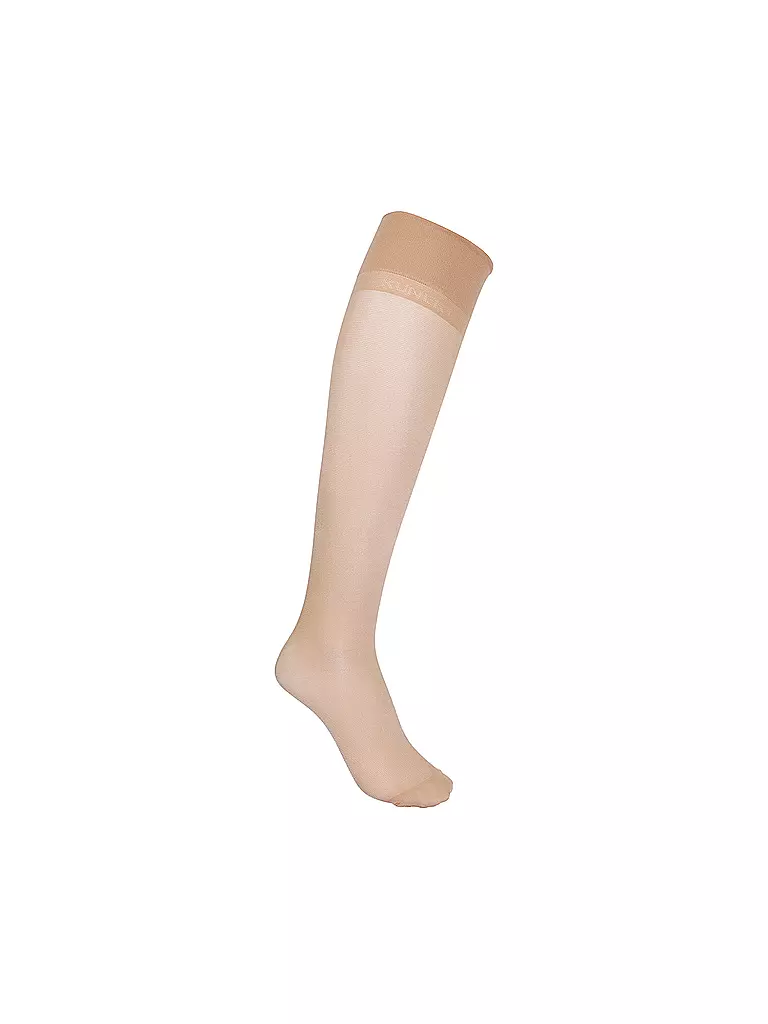 KUNERT | Calcetines hasta la rodilla Satin 40 den polvo | Beige