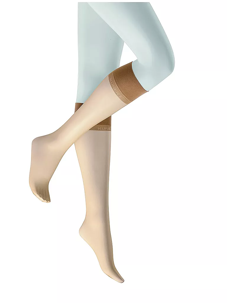 KUNERT | Kniestrümpfchen "Fresh Up 10" (Cachemira) | Beige