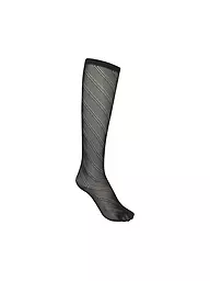 KUNERT | Kniestrümpfe DIAGONAL CROCHET | Negro