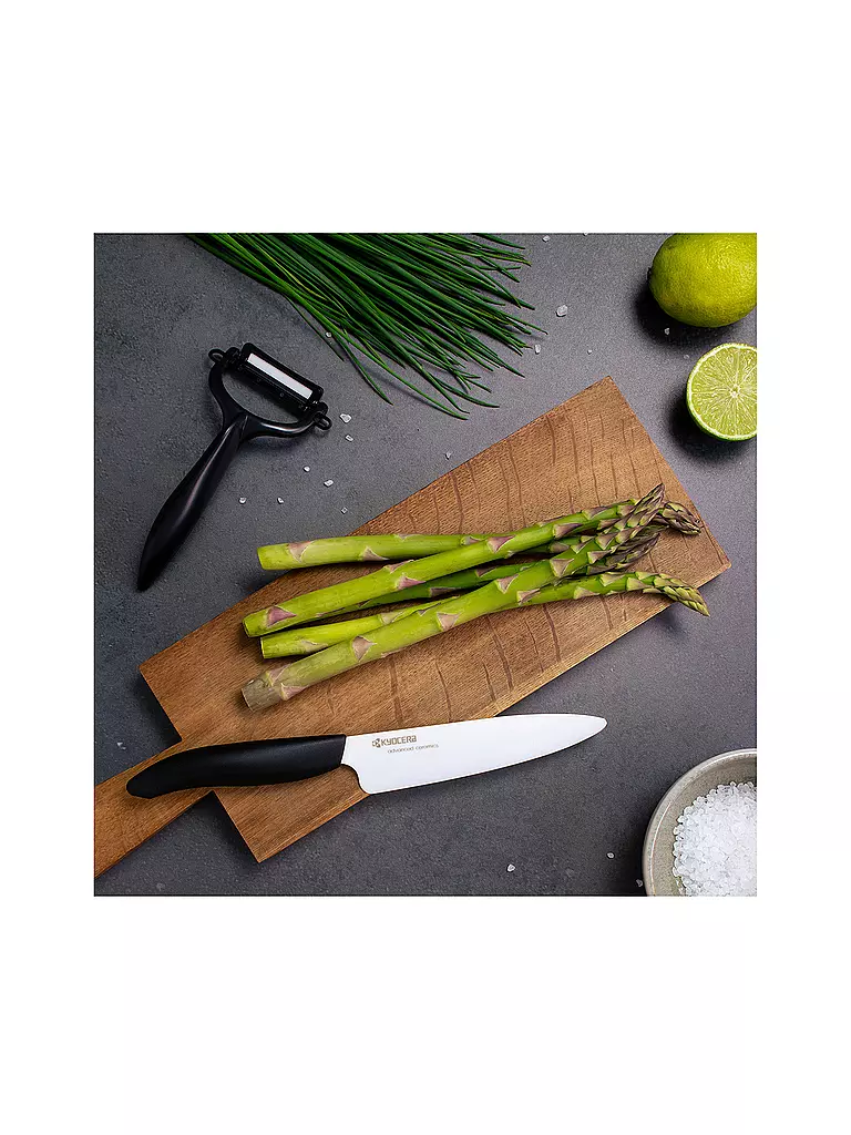 KYOCERA | Cuchillo multiusos CHOWA 11cm Blanco/Negro | 