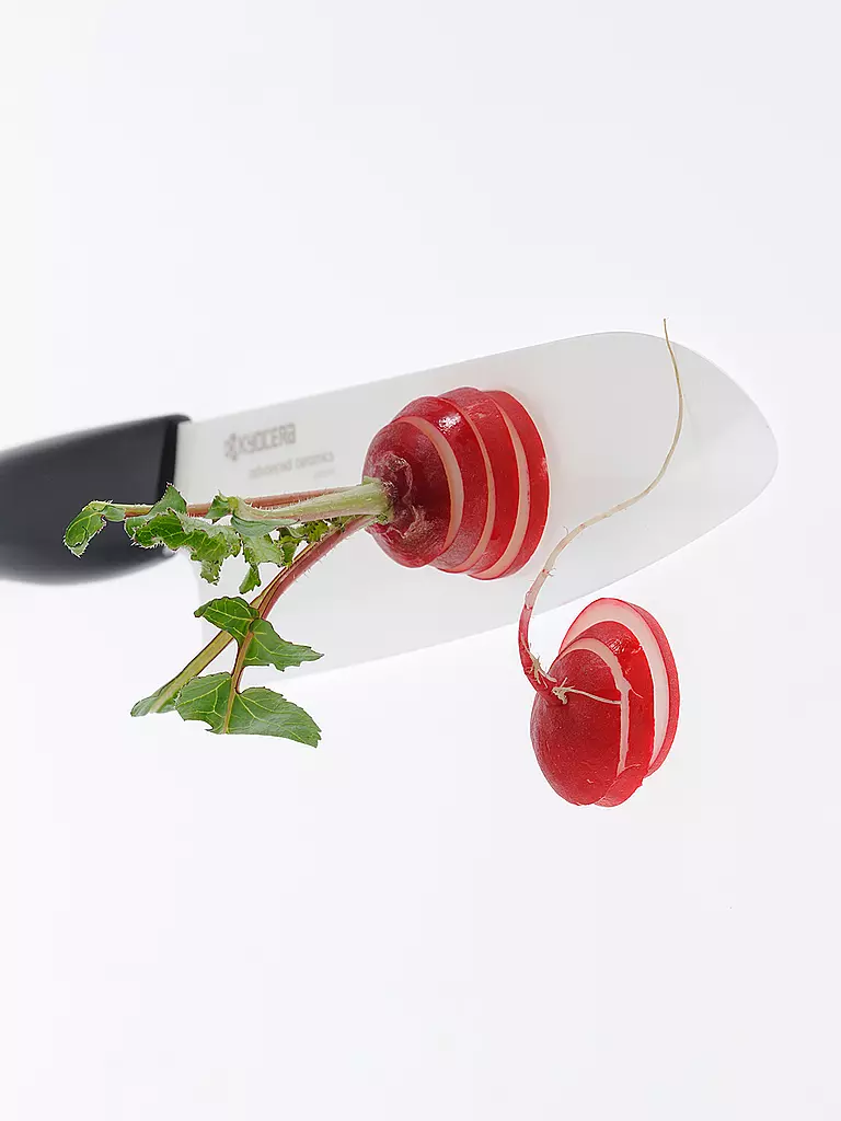 KYOCERA | Cuchillo Santoku CHOWA 14cm Blanco/Negro | Blanco