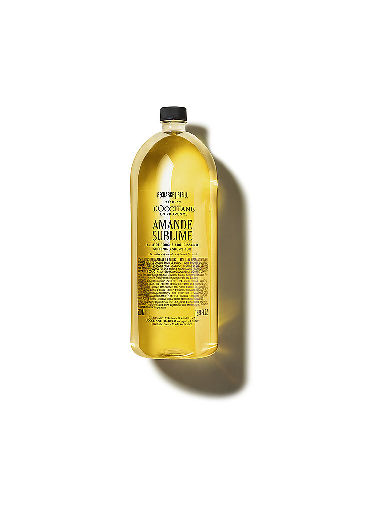 L'OCCITANE Recambio de aceite de ducha de almendras 500 ml