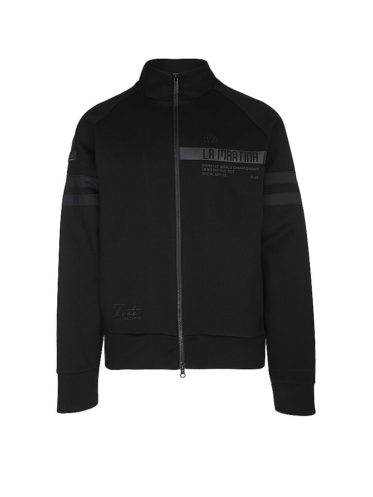 Sudadera con cremallera negro L