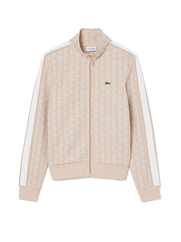 Sudadera con cremallera beige S