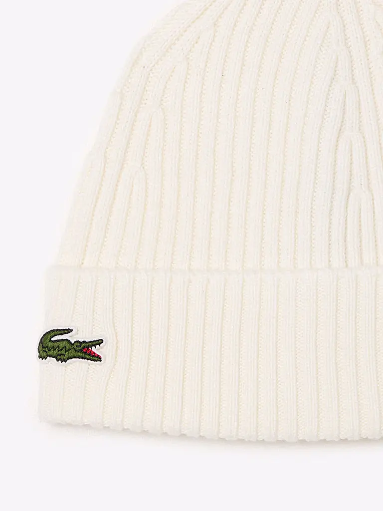 LACOSTE | Gorro - Beanie | Crema
