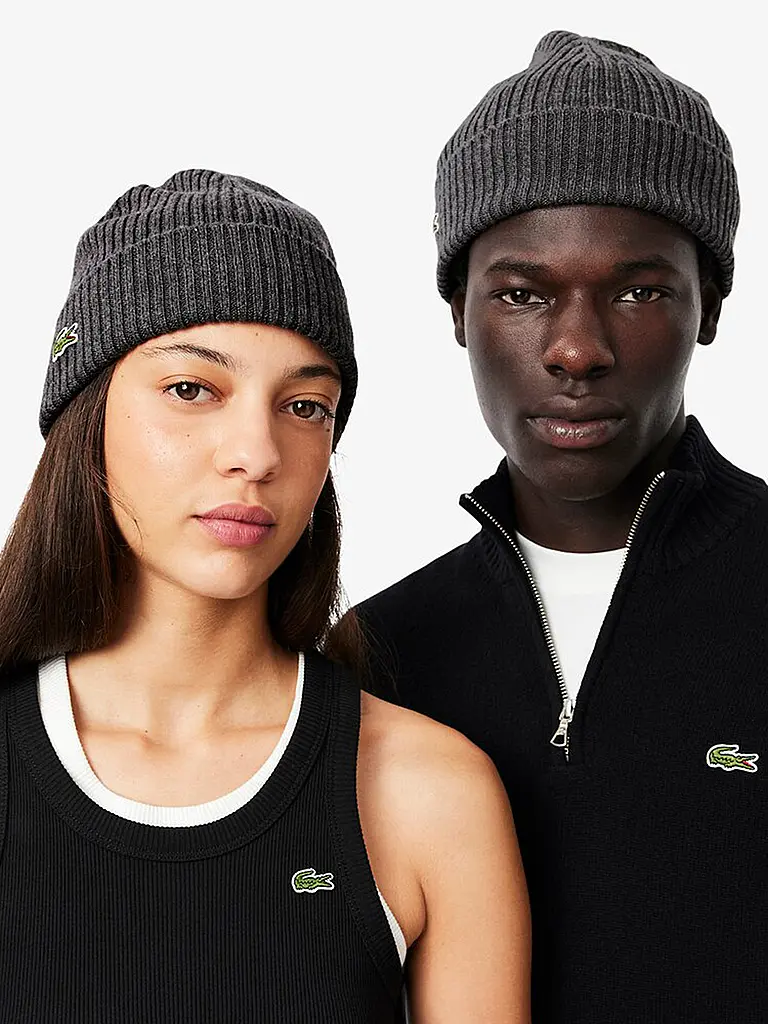 LACOSTE | Gorro - Beanie | Gris