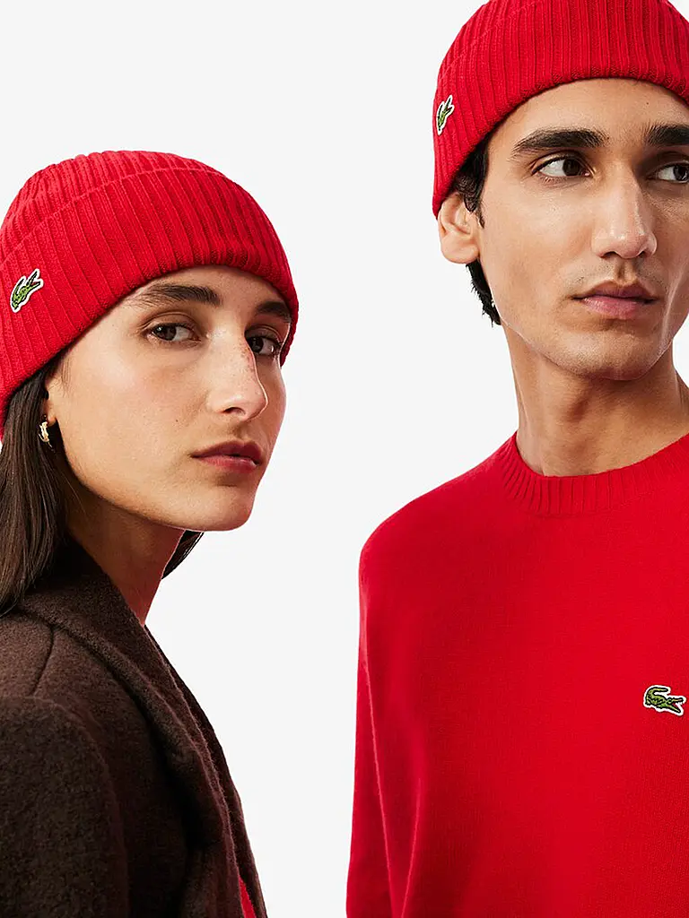 LACOSTE | Gorro - Beanie | Rojo