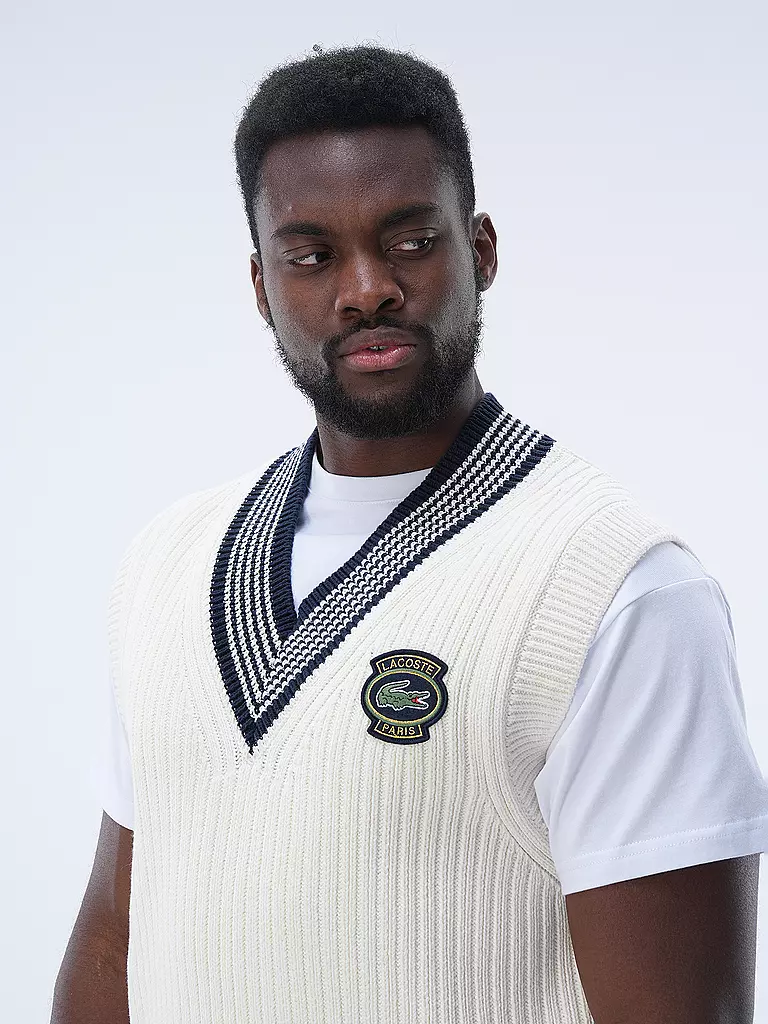 LACOSTE | Pullunder  | Crema