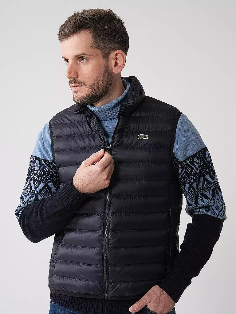 LACOSTE | Steppgilet | Azul oscuro
