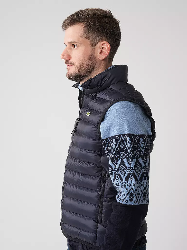 LACOSTE | Steppgilet | Azul oscuro