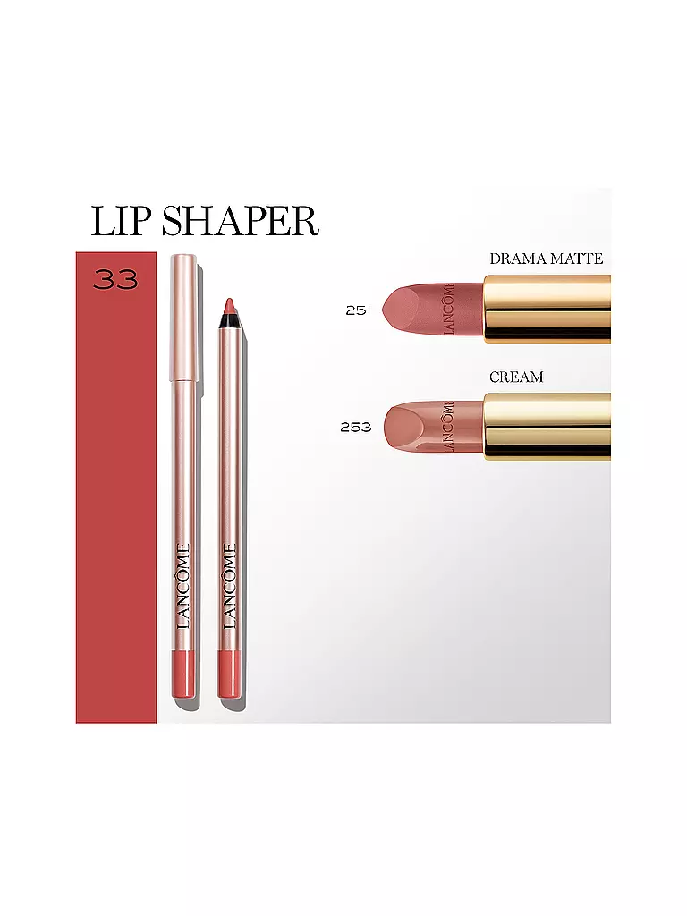 LANCÔME | Lápiz de labios - Lip Idôle Lip Shaper Creamy Matte Lip Liner (33 Idôle nude) | Coral