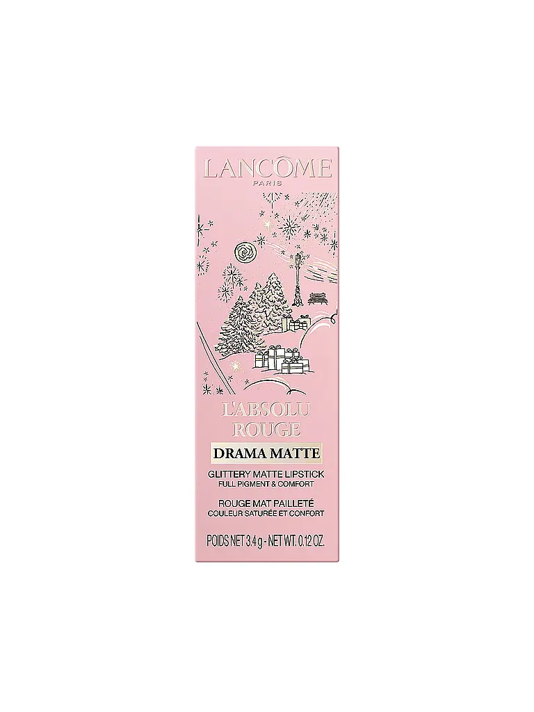 LANCÔME | Lápiz labial - L'Absolu Drama Matte Holiday Collection (296 Shimmery Dramaphoria) | Rosa