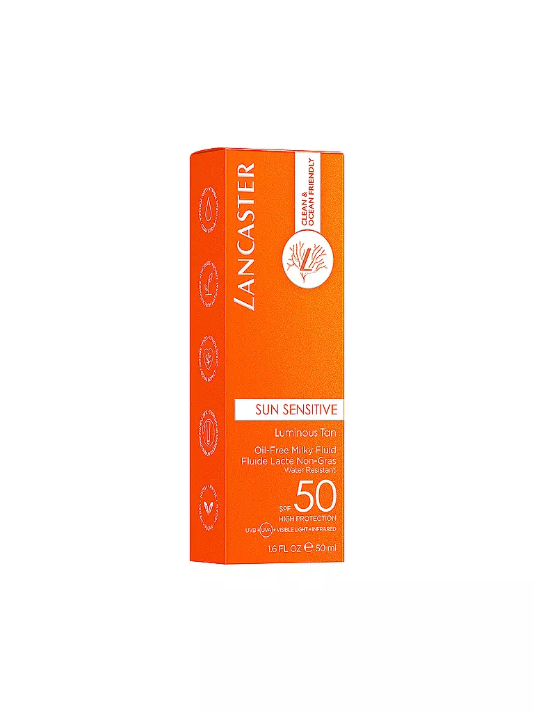 LANCASTER | Clean Sun Sensitive Milky Fluid SPF 50 50ml | Sin color