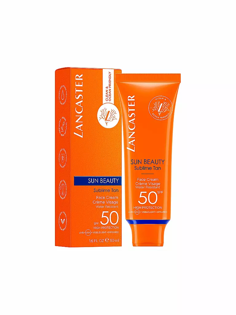 LANCASTER | Sun Beauty Face Cream SPF50 50ml | Sin color