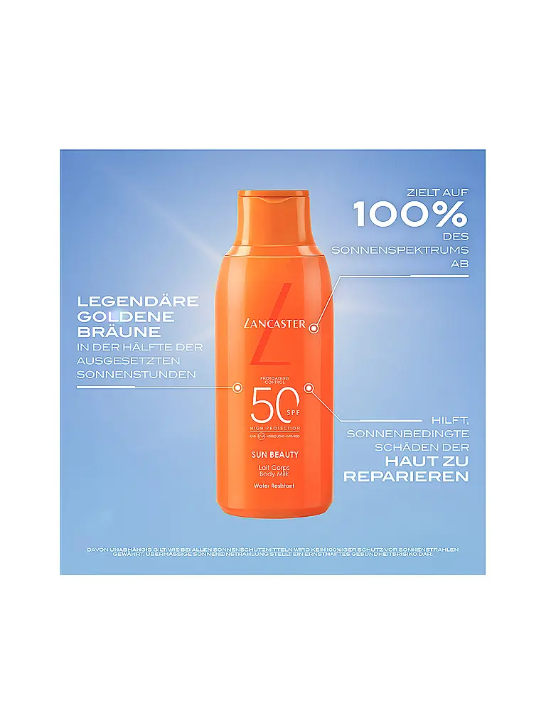 LANCASTER | Sun Beauty Velvet Tanning Milk SPF30 JUMBO 400ml | Sin color
