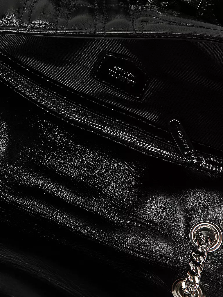LANCEL | Ledertasche - Mini Bag MIDI-MINUIT | Negro