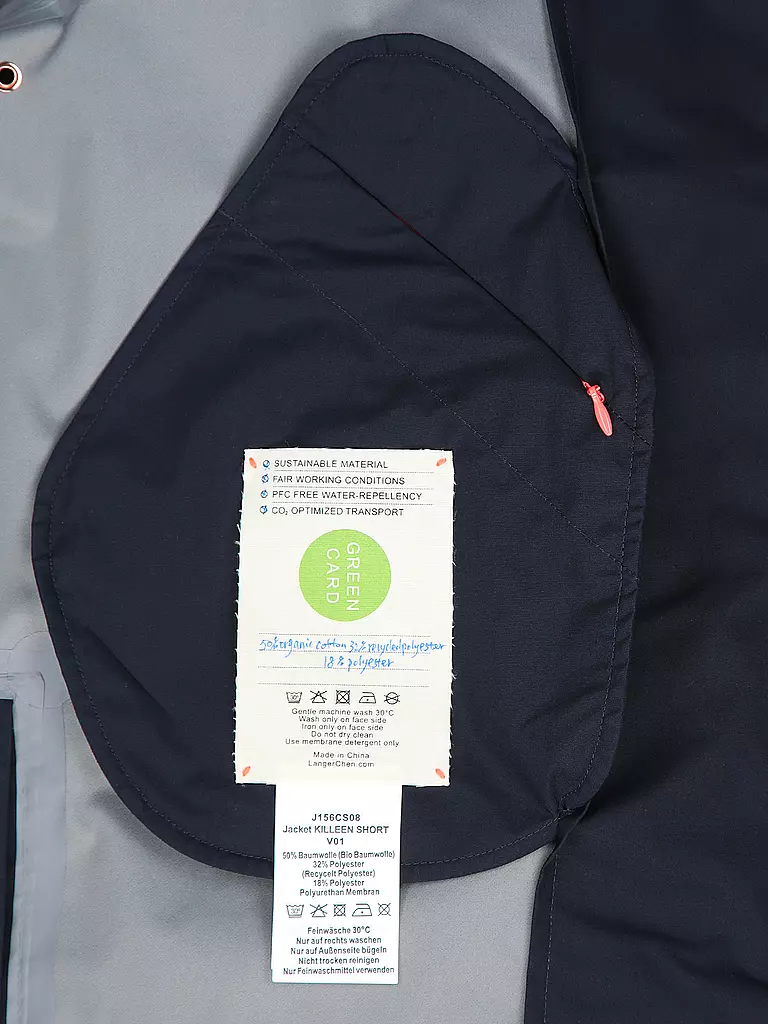 LANGER CHEN | Jacke KILLEEN | Azul oscuro