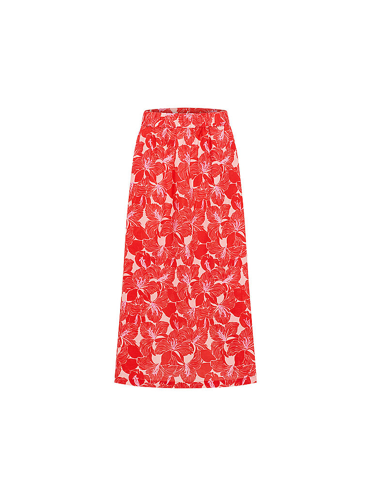 LANIUS Midi falda rojo