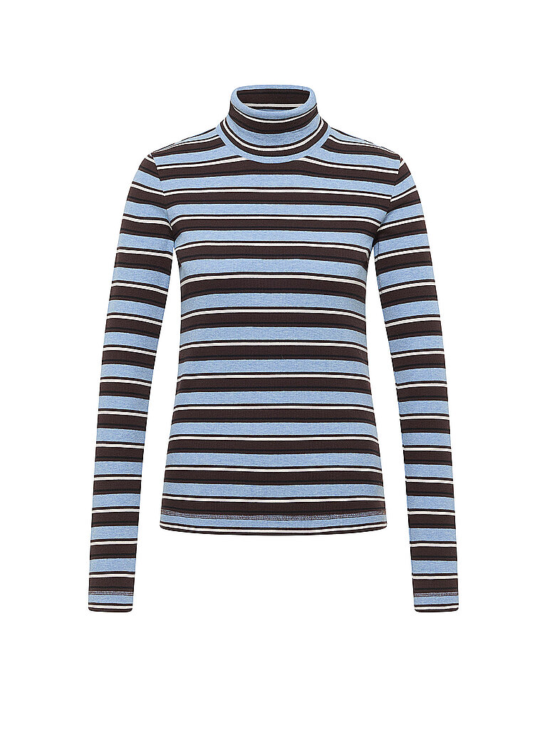 Lanius Jersey de cuello alto marrón