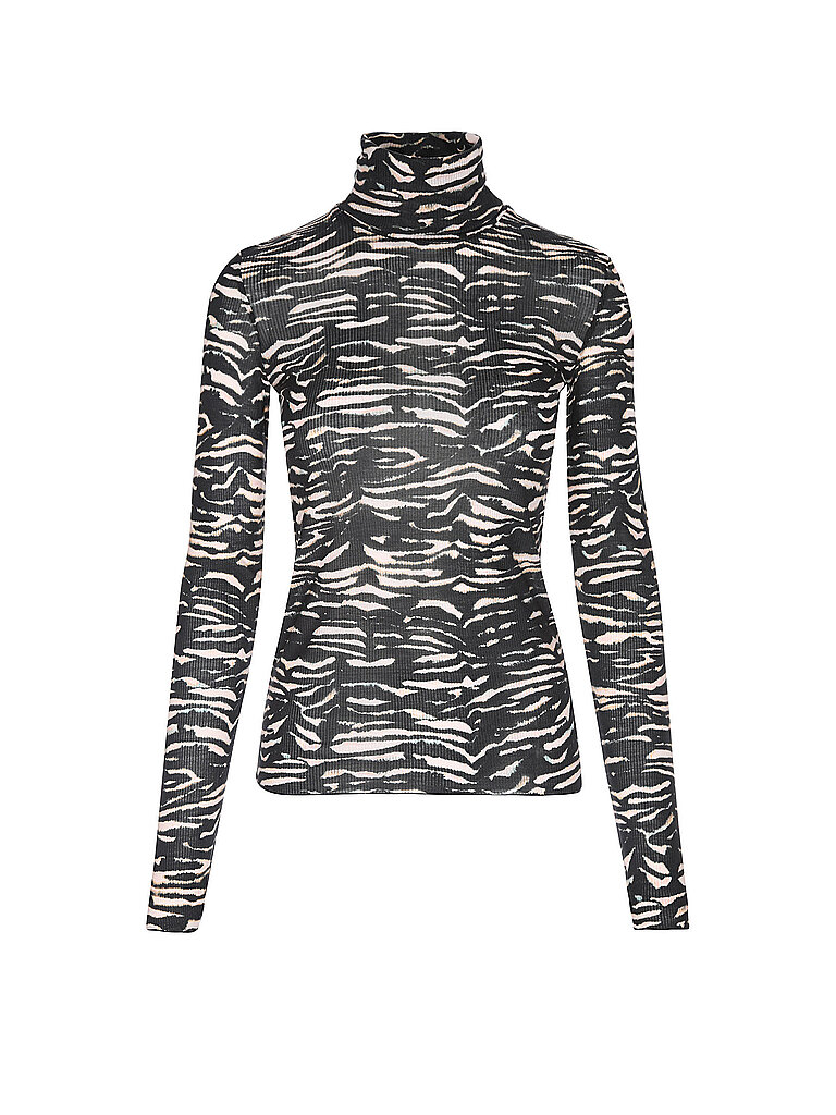 Lanius Jersey de cuello alto verde oscuro