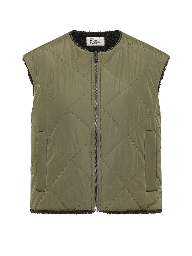Lanius Chaleco reversible DEDDY verde oscuro