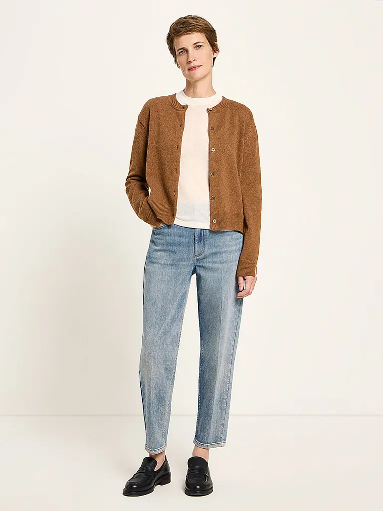 LANIUS | Cárdigan Boxy Fit | Camel