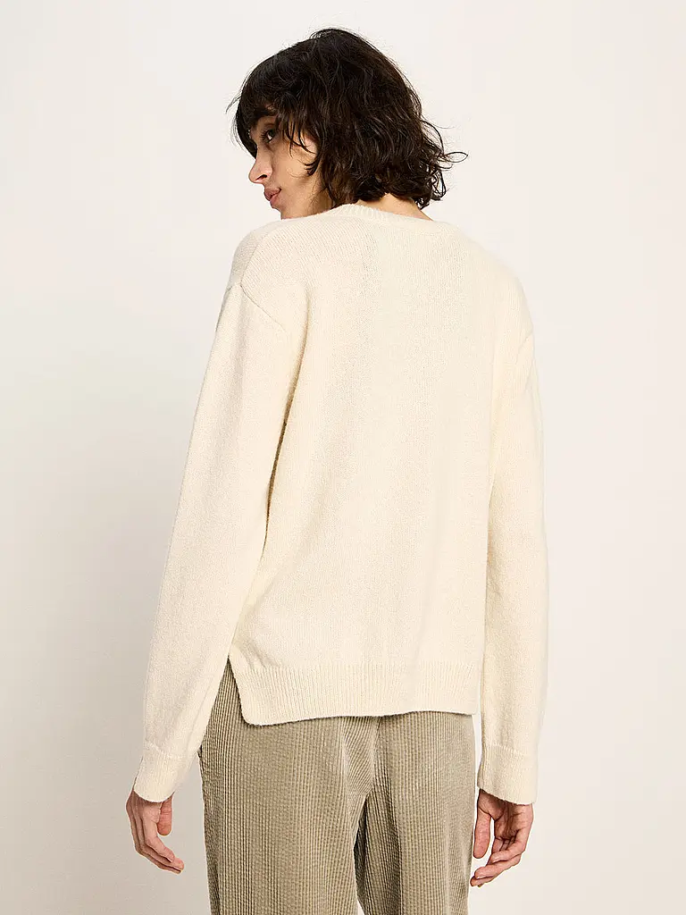 LANIUS | Cárdigan Boxy Fit | Crema