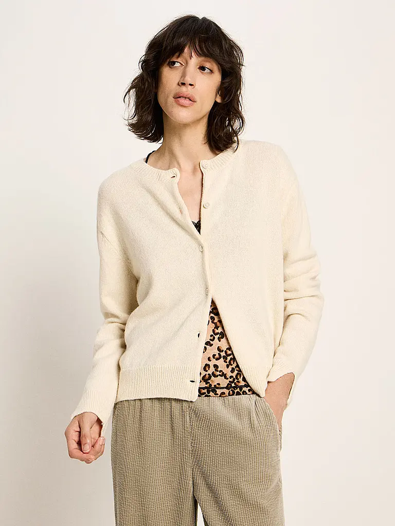 LANIUS | Cárdigan Boxy Fit | Crema