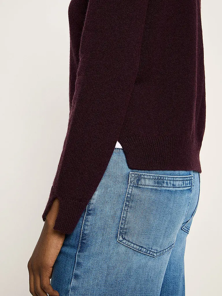 LANIUS | Cárdigan Boxy Fit | Rojo oscuro