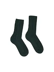 LANIUS | Calcetines blanco roto | Verde oscuro