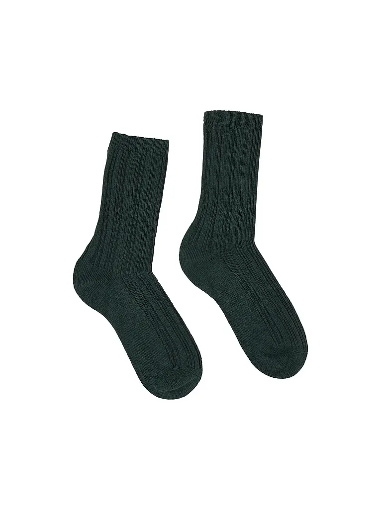 LANIUS | Calcetines forest melange | Verde oscuro
