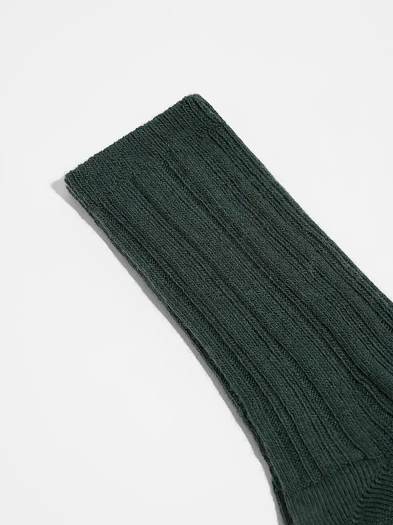 LANIUS | Calcetines forest melange | Verde oscuro