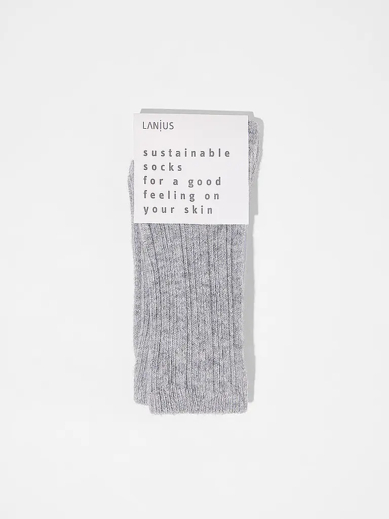 LANIUS | Calcetines gris mélange | 