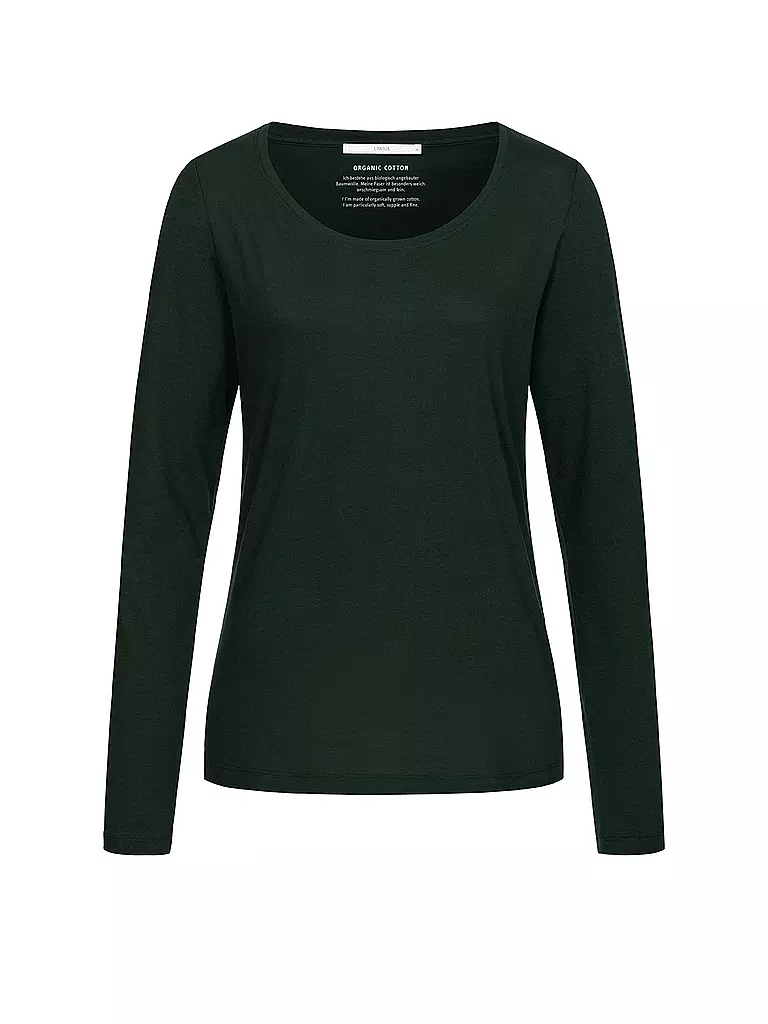 LANIUS | Camiseta de manga larga | Verde oscuro