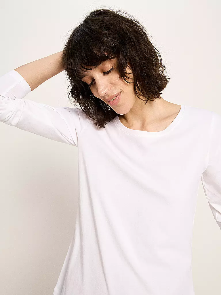 LANIUS | Camiseta de manga larga | Blanco
